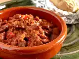 Receta Chile con carne y chocolate