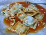 Receta Ravioles de sesos y verdura