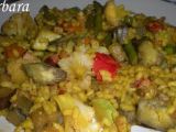 Receta Paella de verduras y bacon