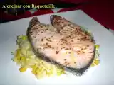Receta Salmón al horno con arroz salteado