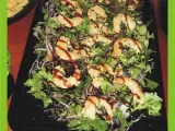 Receta Recetas de mi cumple: ensalada templada de langostinos a la albahaca