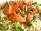 Receta Pasta con salsa tandoori