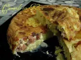 Receta Tortilla de patatas con jamón serrano (fussioncook)