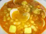 Receta Alubías con almejas