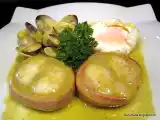 Receta Popietas de rape con almejas y huevo en salsa verde