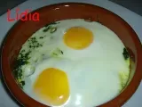 Receta Huevos cuajados con espinacas