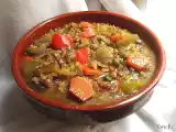 Receta Potaje de lentejas con arroz y verduras
