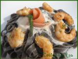 Receta Pasta negra al salmon y al hinojo