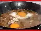 Receta Adobos caseros con rebollones y huevos abiertos