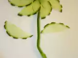Receta Decoración con pepino