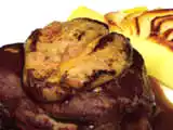 Receta Solomillo de buey con manzana y foie