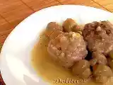 Receta Albóndigas con crema de champiñones