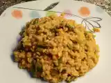 Receta Arroz en colorao con espárragos