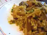 Receta Arroz con coliflor y bacalao
