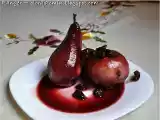Receta Peras al vino