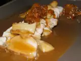Receta Solomillo de cerdo con llenegas y chutney de naranja