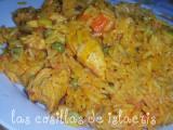 Receta Arroz con pollo y guisantes al orégano en fussioncook