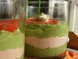 Receta Mousse de aguacate y cangrejo.