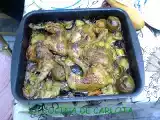 Receta Pollo con verduras al horno facil facil