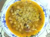 Receta Garbanzos con arroz a mi manera