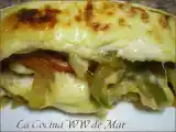 Receta Falsa lasaña de pollo con verduras