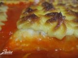 Receta Merluza gratinada sobre coulis de piquillos