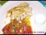 Receta Filetes de pollo a la cazuela con pimientos del piquillo