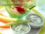 Receta Dips de verduras con salsa griega