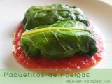 Receta Paquetitos de acelgas rellenos