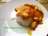 Receta Pechugas de pollo en salsa de coco y curry