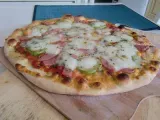 Receta Pizza de calabacín y mortadela