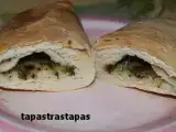 Receta Calzone de virutas de morcilla, nueces y mozzarella