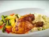 Receta Pollo provenzal con couscous y verduritas