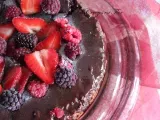 Receta Pastel de chocolate con frutos rojos y sin gluten