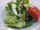Receta Ensalada de judías verdes y pepino con salsa de yogur