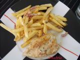 Receta Pechuga de pollo con nata y bacon