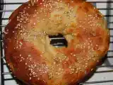 Receta Bagels hechos con panificadora