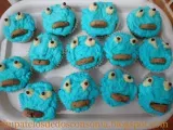 Receta Magdalenas de naranja y azahar y cupcakes cookie monster