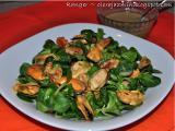 Receta Ensalada de canónigos y mejillones