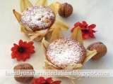 Receta Muffins de pera y nuez