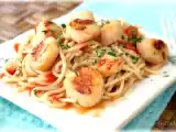 Receta Scallops con pasta