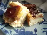Receta Cuadrados de ricotta y ciruelas