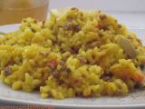 Receta Arroz con champiñones y salteado de pimiento rojo