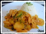 Receta Wok de pollo con salsa de curry y coco