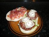 Receta Hamburguesa mediterránea.