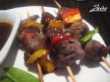 Receta Hhdd 30. brochetas de carne de vacuno. brochetas de ternera con yogur y pimentón.