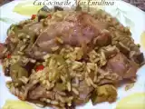 Receta Arroz con conejo y verduras