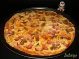 Receta Pizza de bacon y champiñones
