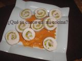 Receta Rollitos de pavo rellenos de naranja y pistacho