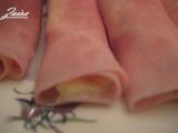 Receta Rollitos de jamón york con nueces y pasas